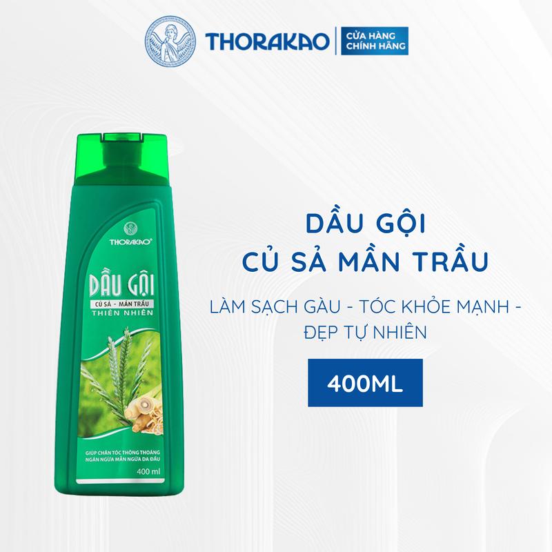 Gội Xả 2IN1 Thorakao Củ Sả Mần Trầu Giảm Ngứa Ngừa Gàu 400ML