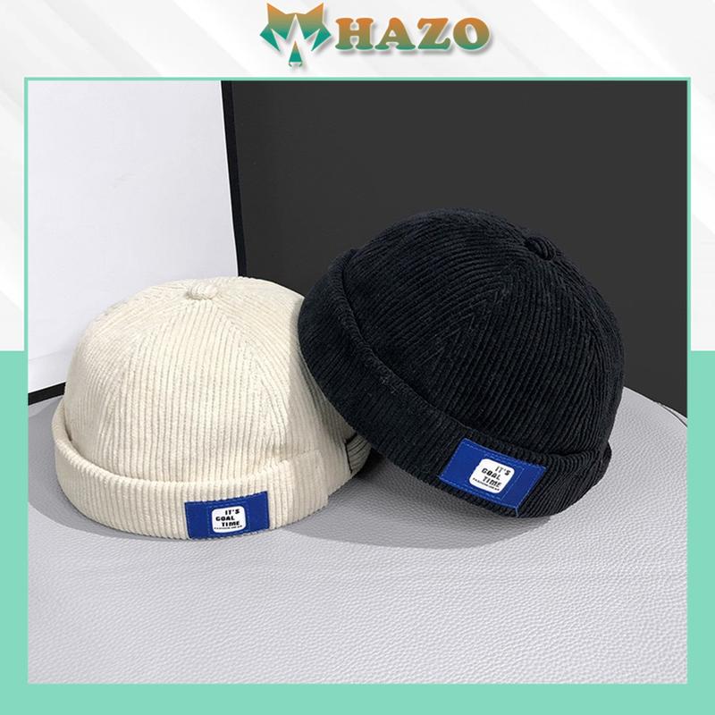 Mũ tròn Miki Hat không vành cao cấp thêu chữ GOAL TIME 545 phong cách Hiphop Ulzzang form unisex nam nữ