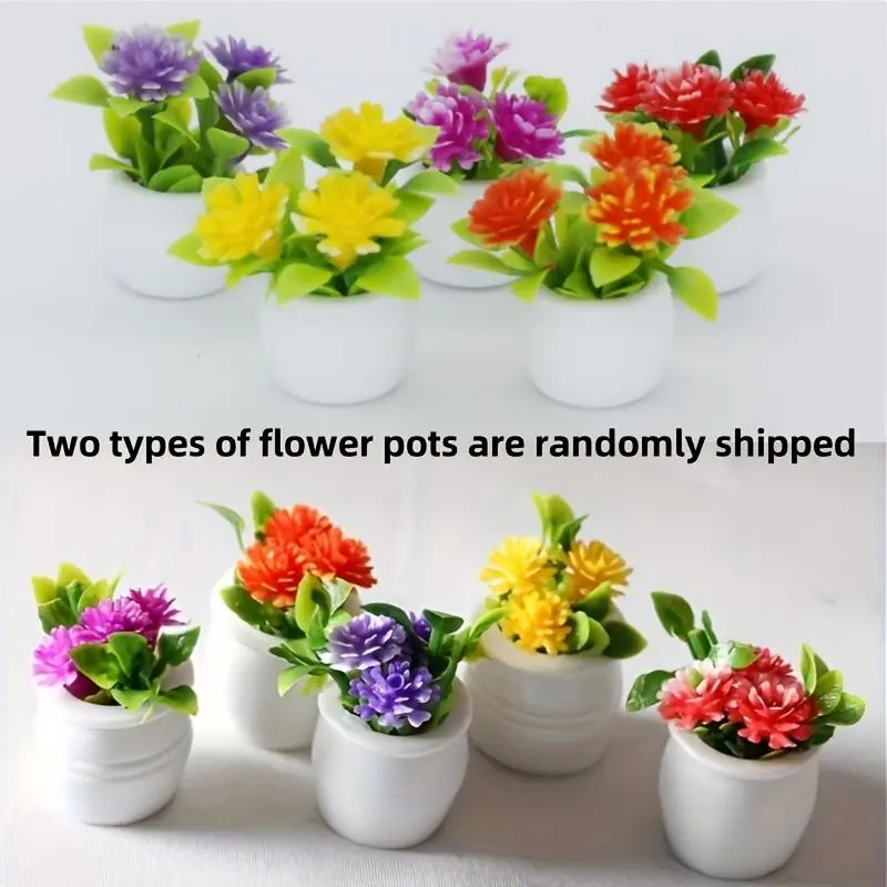 Mini Potted Plant, Miniature Potted Plant, Garden Decoration, Garden Miniatures, Garden Sculptures & Statues, Home Decor 7