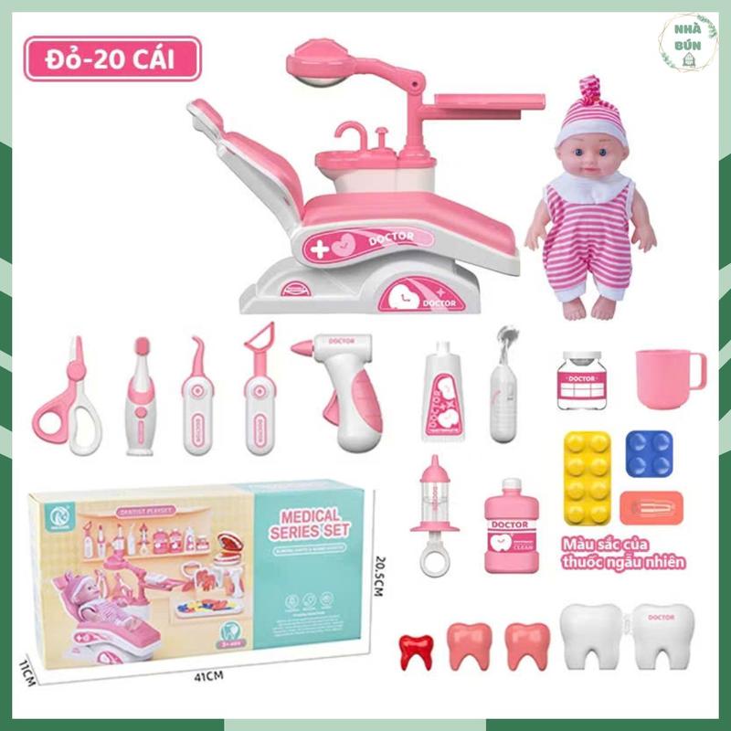  Bộ Đồ Chơi Bác Sĩ Nha Khoa Có Ghế Nằm Sang Trọng Mô Phỏng Như Thật Hoạt Hình Dễ Thương Cho Bé Toy Câu Cá C47 