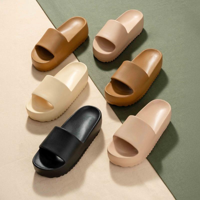  Dép Bánh Mì Nữ Đế Cao  Mang Êm Chân Xinh Xắn  Đế Chống Trơn Trượt Tốt 