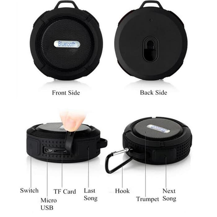2025 Speaker Bluetooth Waterproof Big Sound Suction Cup Wireless TF card Shower Portable  Stereo Mini Audio Subwoofer HD Sound with iOS Android 2