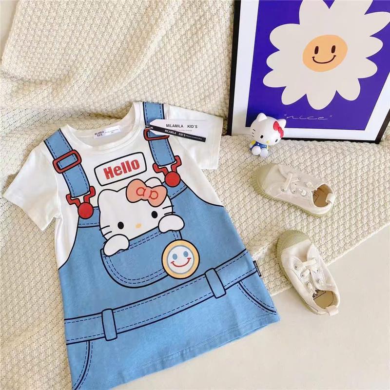 Váy Mùa Hè cho bé gái áo giấu quần mẫu Bé Ba - KuRoMi Sz 9-35kg. Chất coton co giãn 4 chiều. 4