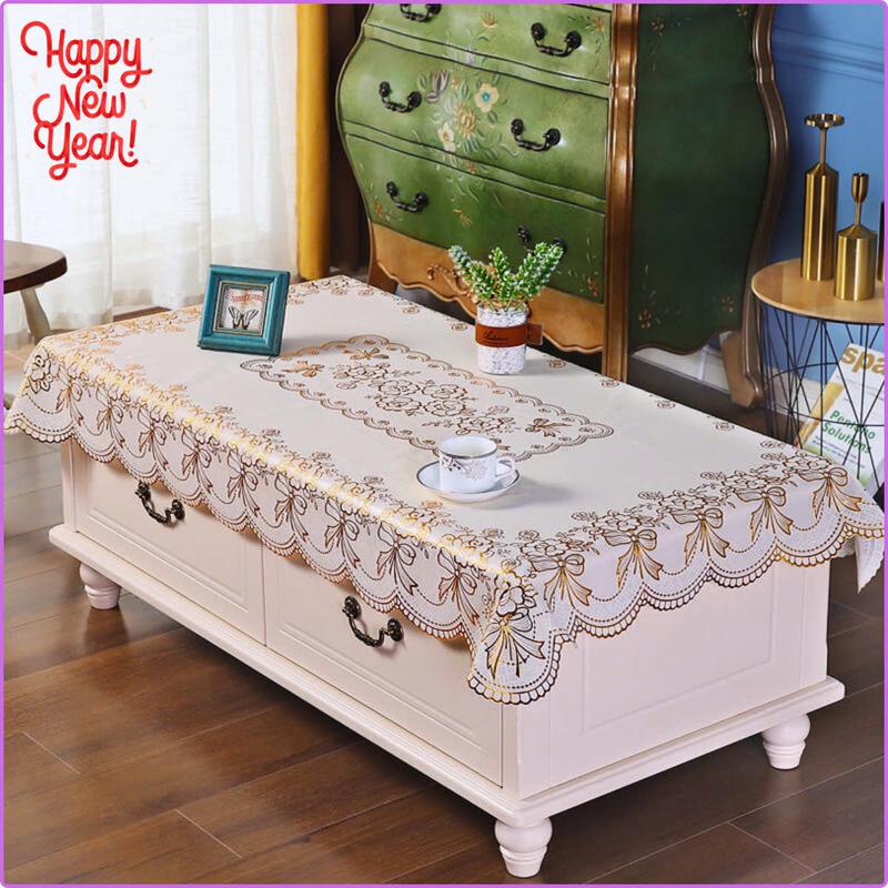 Loại 1 (90*150cm) Khăn trải bàn nhựa PVC trải bàn phòng khách, bàn uống nước, bàn sofa, bàn ăn, bàn giáo viên (hoa văn ngẫu nhiên)