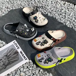 Aseo Sandal Pria Wanita Dewasa Clog Terbaru Lucu Couple Kekinian Baim 2025 Jelly Slip on Import Anti Slip Sandal Cowok Dewasa Karet Rubber H192 Sendal