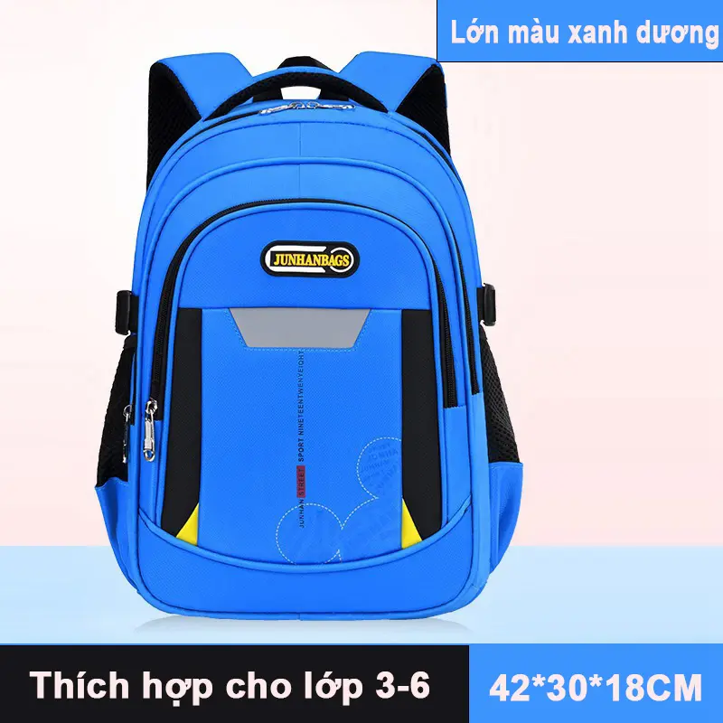 Túi đôi cho học sinh tiểu học Túi xách công suất lớn cho nam và nữ Hàn Quốc ba lô Học viện Phong cách thời trang bảo vệ sườn núi 8