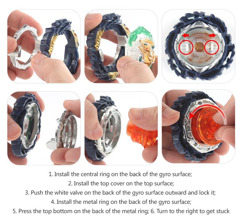 Product Introduction of DB Burst Gyro Toy B- 185 War Soul Magic Dragon Turn Left Soft Rubber Gyro Surface Bulk Gyro Beyblade 26