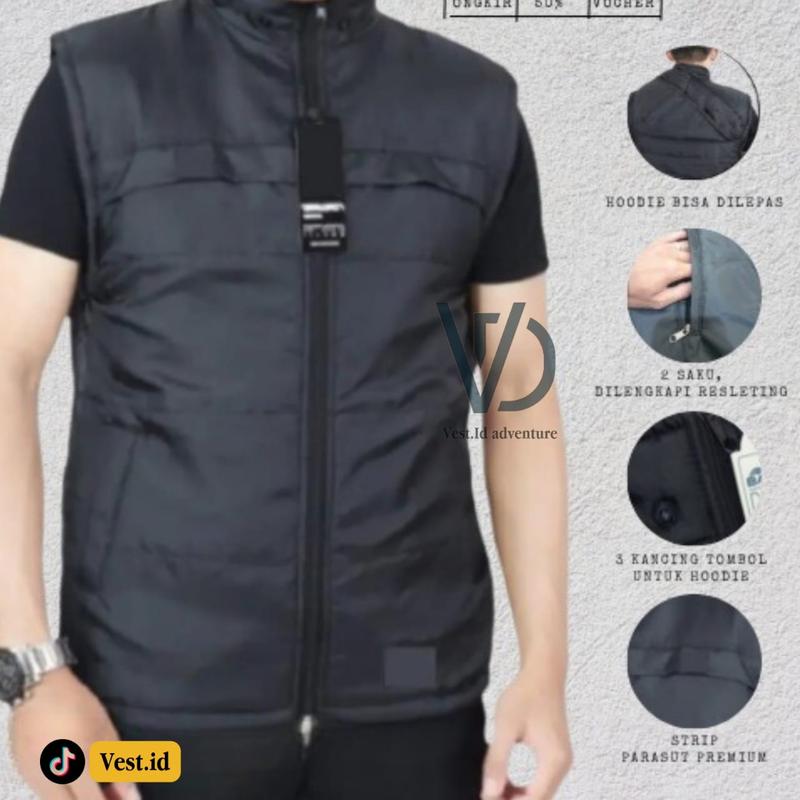 rompi polos outdoor pria - rompi motor pria tahan angin - rompi touring ...