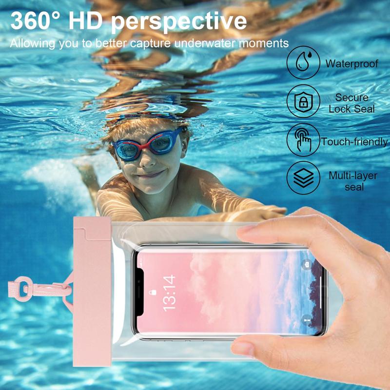 Product Introduction of Waterproof Phone Case, Adjustable Strap Phone Bag, Luminous Beach Phone Bag, Suitable for Swimming & Diving, Easy to Clean 6