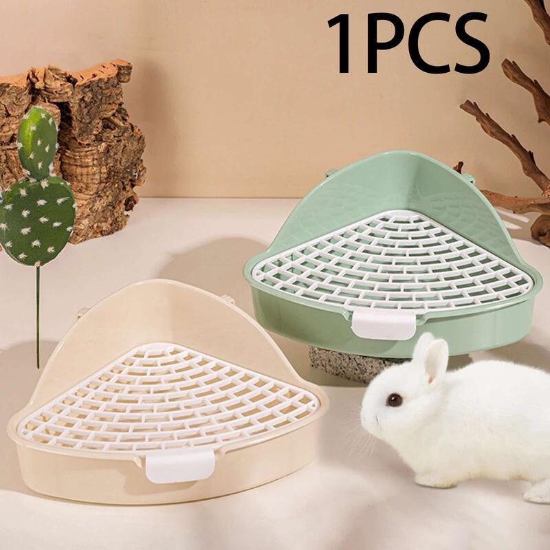 Rabbit Litter Small Pet Tray Bunny Corner Toilet Box for Ferret ...