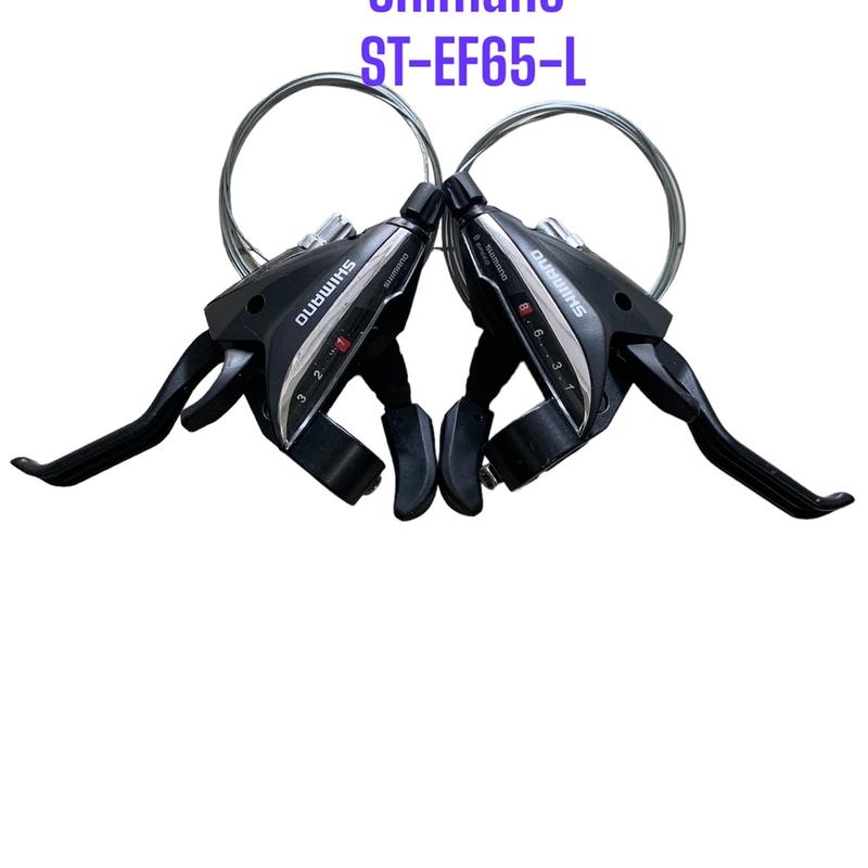 Bộ tay đề liền phanh Shimano EF65-L, Tay bấm xả 3x8, có bán tách lẻ Gắn Xe Đạp Sport Gắn Xe Đạp Sport Đạp Xe Đạp