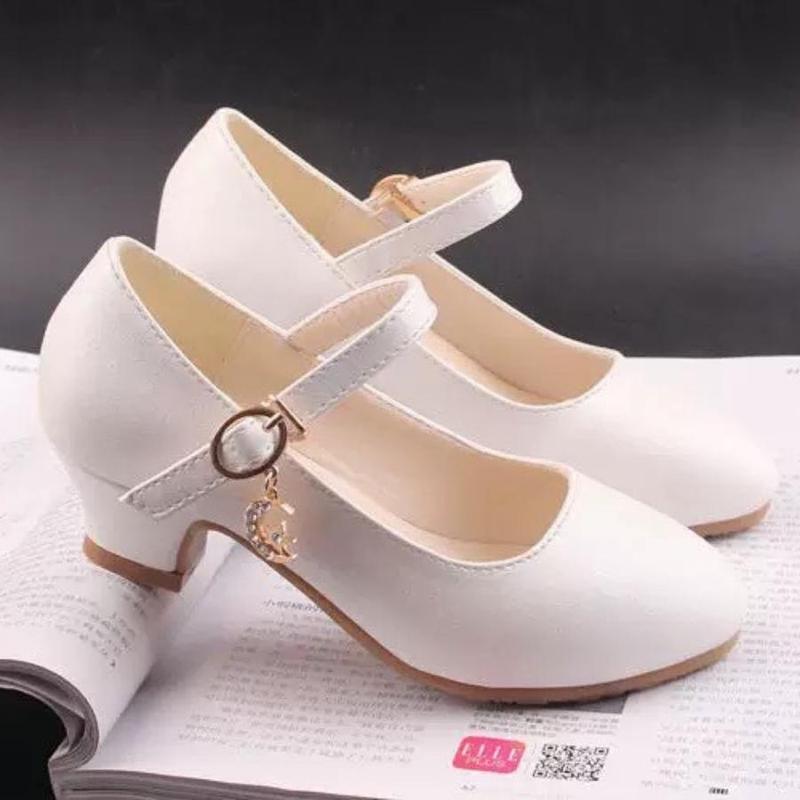 Giày trẻ em nữ cao gót mặc váy công chúa nhảy khiêu vũ áo dài cho bé gái 4 - 12 tuổi duyên dáng và dễ thương GH35