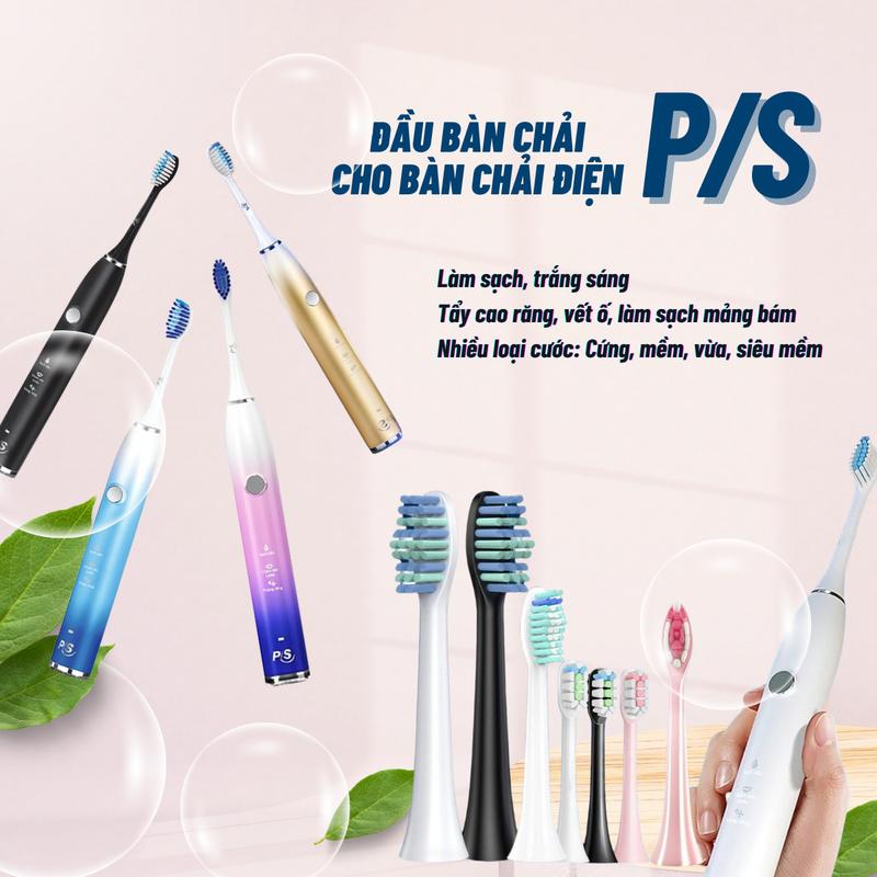 [HCM+ Quà] Set 3 đầu PS S100 Pro Set bộ 3 đầu bàn chải thay thế máy đánh răng điện PS