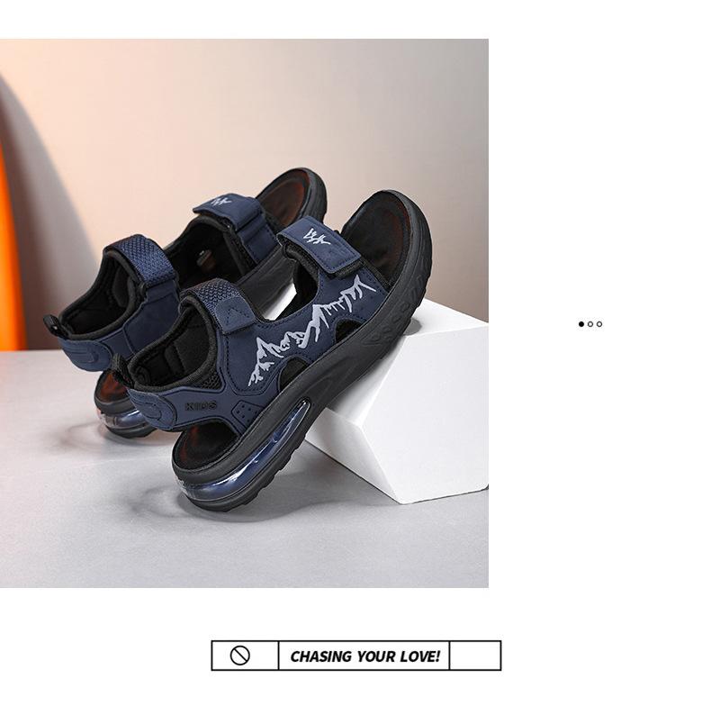 Product Introduction of Children's Sandals Boy's Beach Shoes Summer New Foreign Trade Sandals Boys Medium and Big Children Children's Sandals Soft Bottom Air Cushion 19