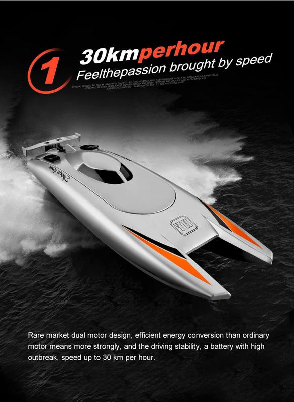 Product Introduction of เรือควบคุมระยะไกล, เรือเร็ว, ความเร็วสูง, ไฟฟ้า, 2.4G, ของเล่นน้ำ, ของเล่นแบบชาร์จไฟได้, เหมาะสำหรับเด็กผู้ชาย, ของเล่นกลางแจ้งฤดูร้อน 33