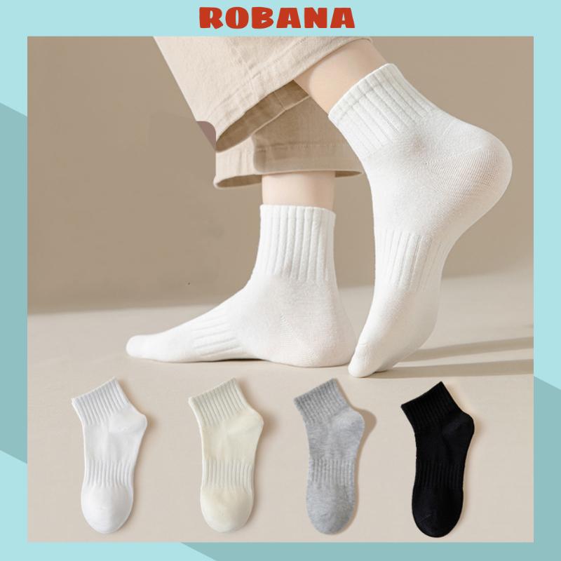 Tất vớ cổ trung RBANA cho nữ phong cách đơn giản dễ phối đồ 0
