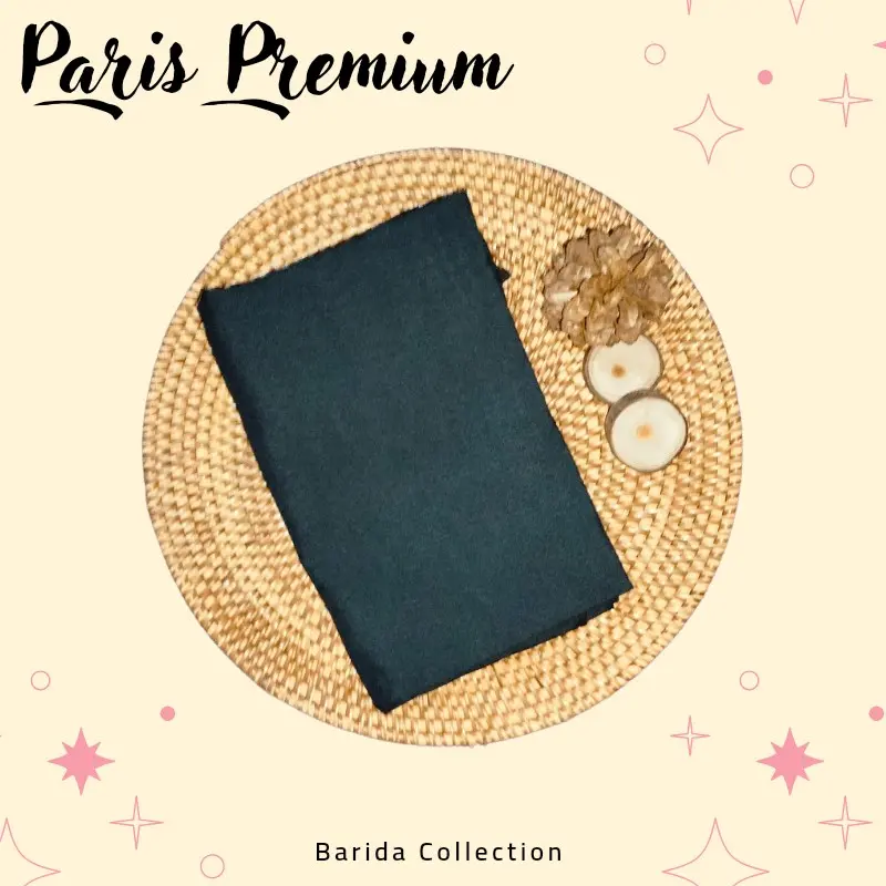 Kerudung Segiempat / Hijab Square Bahan Paris Premium Adem Jahit Tepi 115 x 115 cm