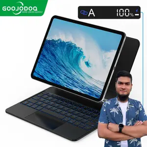 [EXCLUSIVE IRVAN GALIH] 2023 Magic Keyboard Gen 4 w LCD Display for iPad Pro 11 12.9 12 9 iPad Air 5 Air 4 10.9 Backlight LCD Display Keyboard Smart Cover