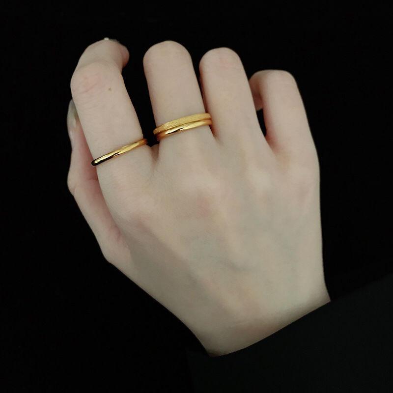 Product Introduction of Yuki's 3pcs New Fashion Rings For Women Jewelry Wedding Adjustable Opening Of Three-piece Suit Engagement Stainless Steel Three Ring Set 10