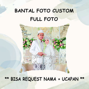 BANTAL CUSTOM FOTO BISA TAMBAH NAMA