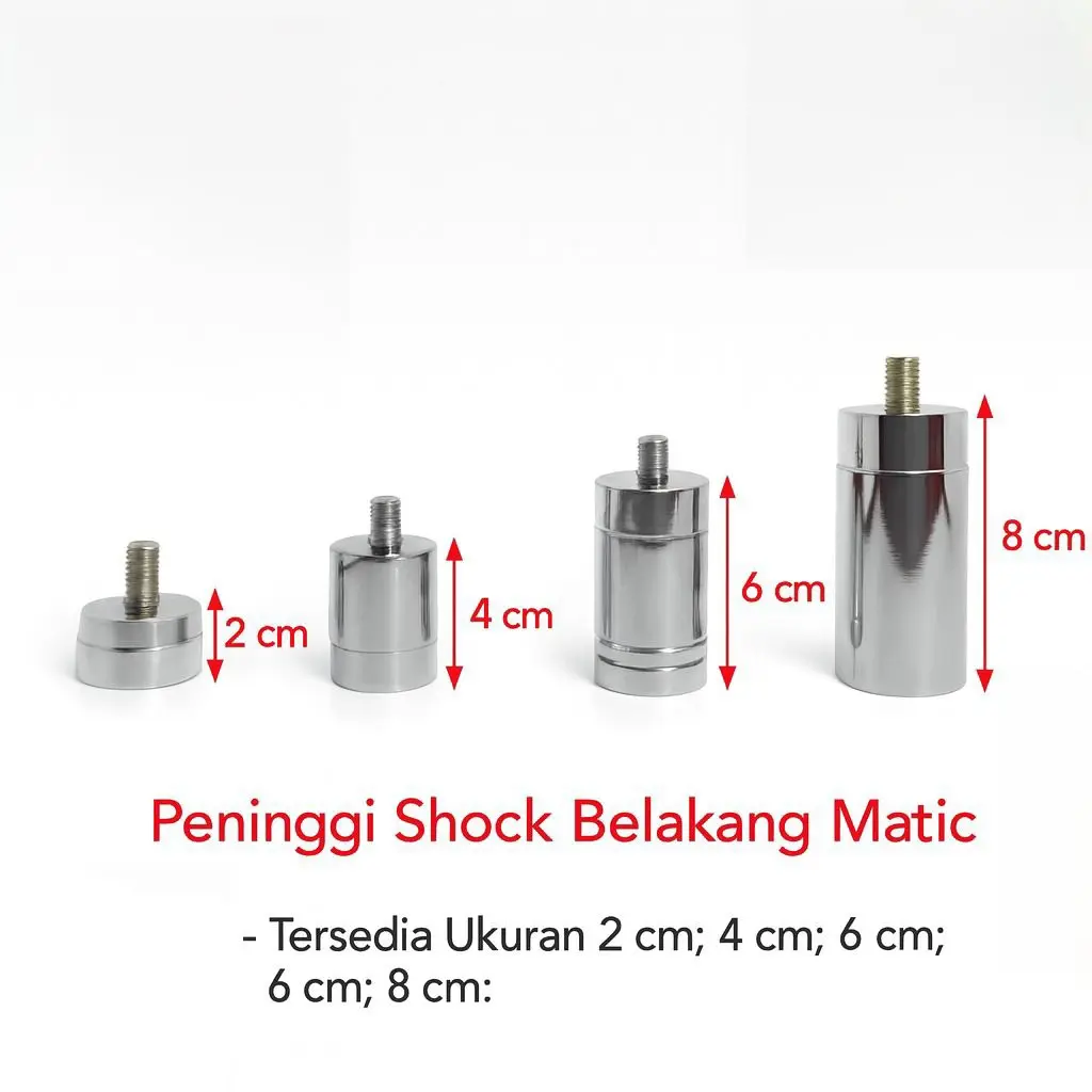 cod promo PENINGGI SOK SHOCK BELAKANG MATIC BEAT FI KARBU STREET VARIO SCOOPY BEAT STREET MIO SUPRA VARIO 125 150 LED BESI PADAT 4 6 8 10 CM