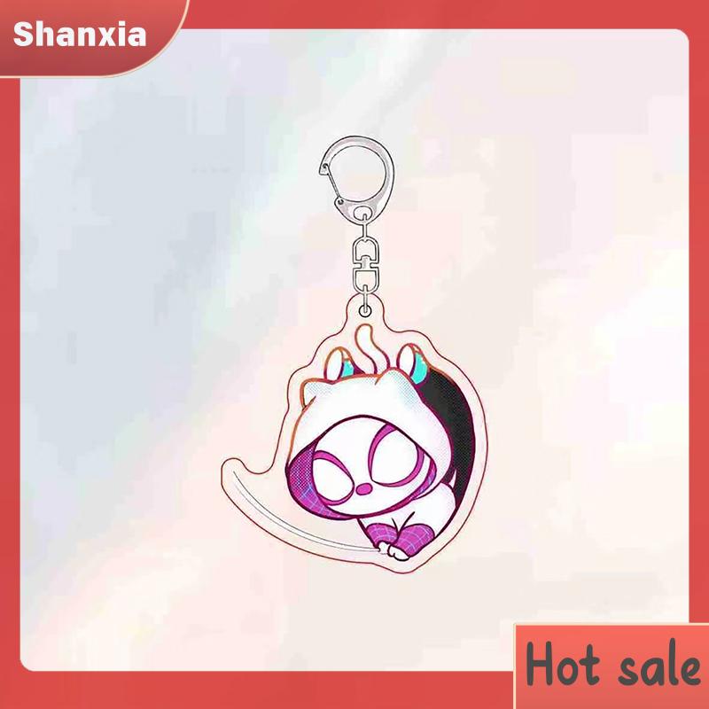 Product Introduction of Loket Rantai Kunci Spider Man Kartun, Rekaan Comel, Hadiah Mainan Beg galas Pasangan Kucing Lucu, Sesuai untuk Beg Aksesori, Rantai Kunci Loket, Hebat sebagai Hadiah Bead 15