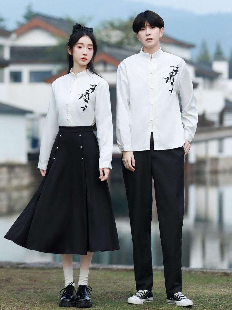 Product Introduction of Elegant Chinese Hanfu Outfit Set for Teens - Poetry Recital, School Sports Day, Graduation Choir Performance |     Traditional Costume for Middle High School Students 2