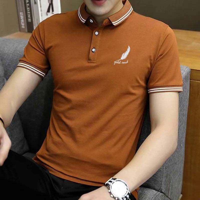 Product Introduction of เสื้อโปโลปกฤดูร้อนสำหรับผู้ชาย เสื้อเชิ้ตแขนสั้นลำลองสำหรับธุรกิจ แฟชั่นเยาวชน เสื้อยืดครึ่งแขน เสื้อยืดธุรกิจฤดูร้อน 7