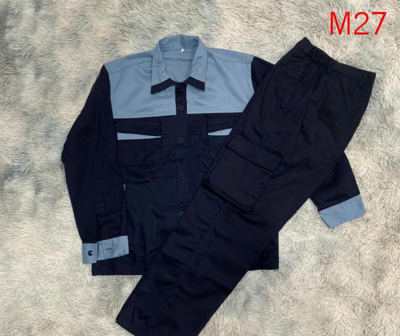 Quần áo bảo hộ lao động đẹp $ rẻ, vải kaki nam định loại dày 3.1 (M27)