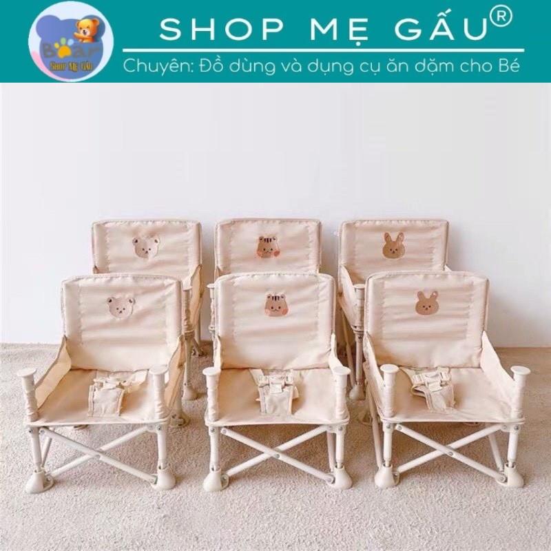 Ghế Ăn Dặm Gấp Gọn HOO BOOSTER Kiểu Dáng Hàn Quốc Siêu Nhẹ Cho Bé, Ghế Ăn Dặm Du Lịch (TEM VÀNG CHÍNH HÃNG)