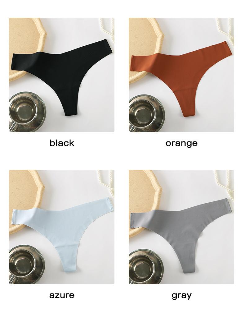 Product Introduction of Đồ Lót Lụa Lạnh Dành Cho Nữ, Cạp Thấp, Thân Thiện Với Làn Da, Màu Trơn Ngoại Cỡ, Đáy Quần Cotton, Gợi Cảm, Giảm Giá, [Giảm Giá] 10