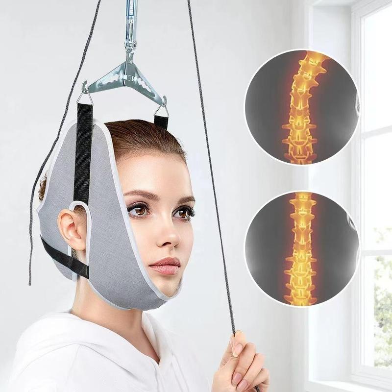 Product Introduction of Portable Door Anchor & Neck Stretcher Kit, 1 Set Adjustable Neck Stretcher Kit, Neck Muscle Relaxation Kit, Fitness Equipment for Home & Office Use 4