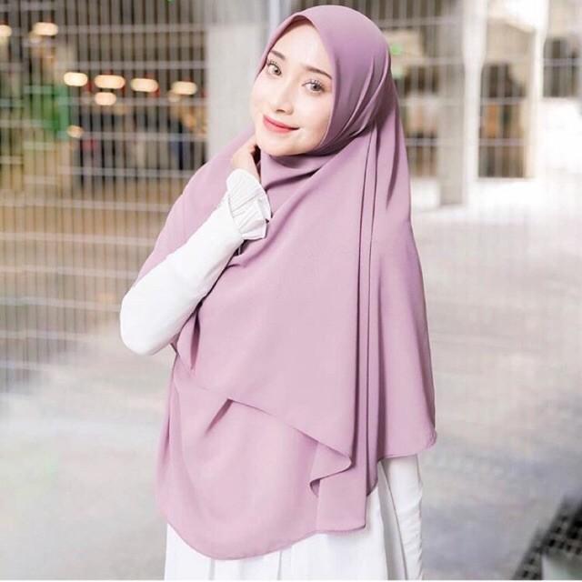 Product Introduction of Kerudung Segi empat oval Syari 140x140 ceruty babydoll premium Jilbab Muslim Nyaman 11