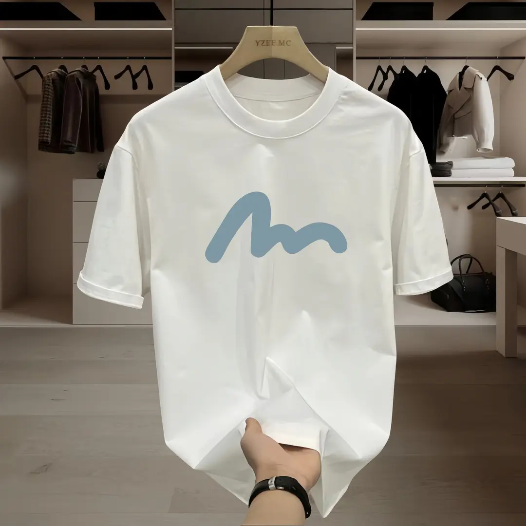 Áo Thun Cotton Ngắn Tay In Hình, Thương Hiệu Thời Trang Mỹ Ins, Dành Cho Nam Và Nữ, Cổ Thuyền Dễ Phối Đồ, Áo Thun Mùa Hè, Hàng Mới Về