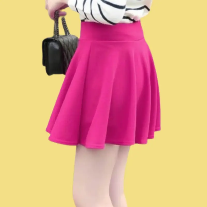 rok pendek/rok pendek wanita/rok senam pendek/rok wanita terbaru/rok korea Formal Panjang Scuba Variasi Santai Mini 2