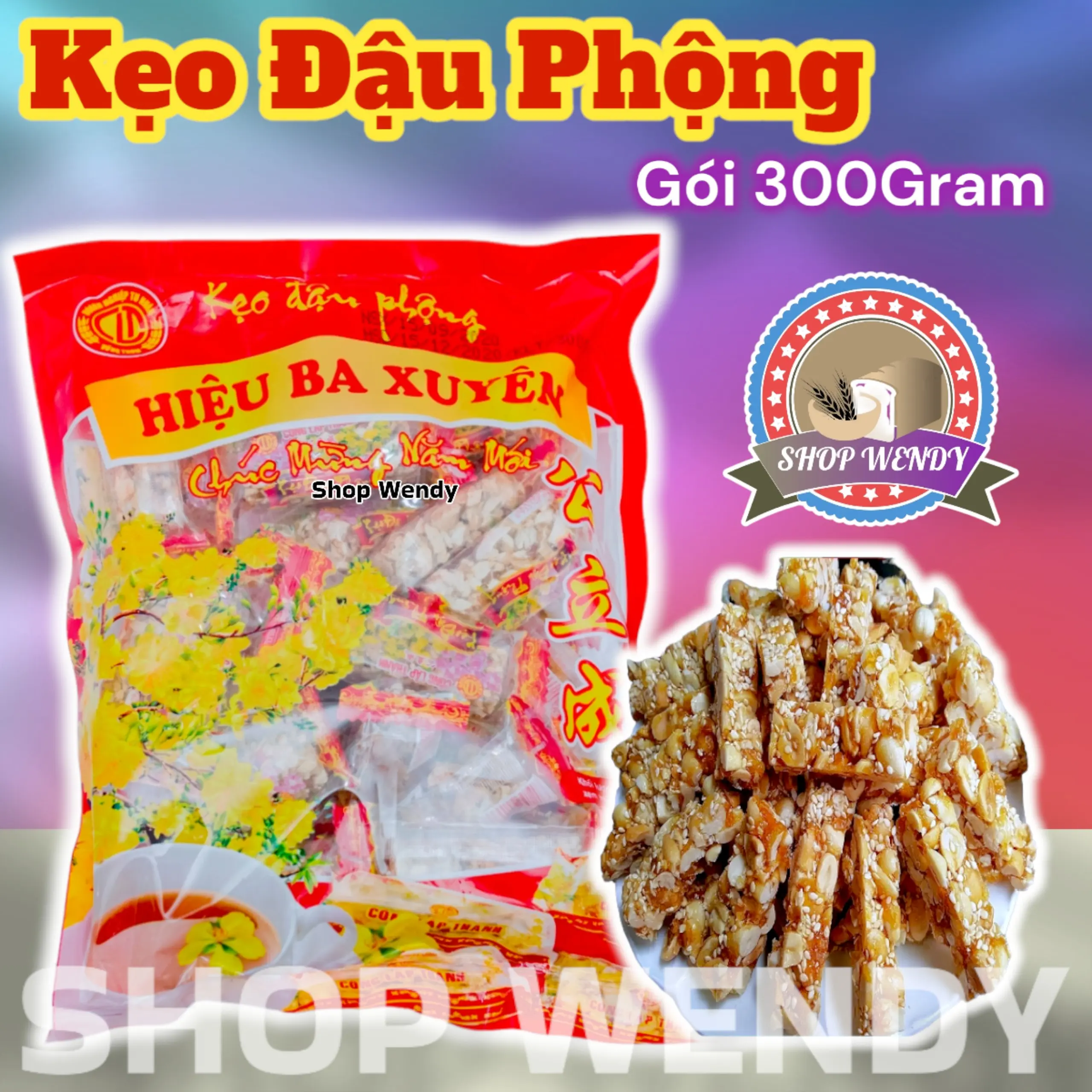 Kẹo Đậu Phộng Mạch Nha - Kẹo Thèo Lèo - Bánh Kẹo Ăn Vặt - ĐẶC SẢN SÓC TRĂNG Snack Chua  Candy Food