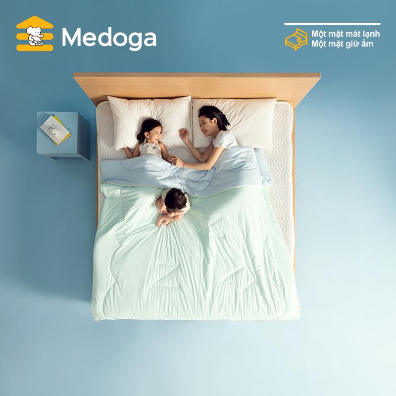   Mát Quá Xá  MEDOGA chăn mùa hè mát lạnh và giữ ấm 2 trong 1 mềm mại đạt tiêu chuẩn an toàn cho bé đệm  topper màn _ mền  ngủ mùng  kéo mùng  kéo mùng  3m vỏ  chăn nệm  topper 
