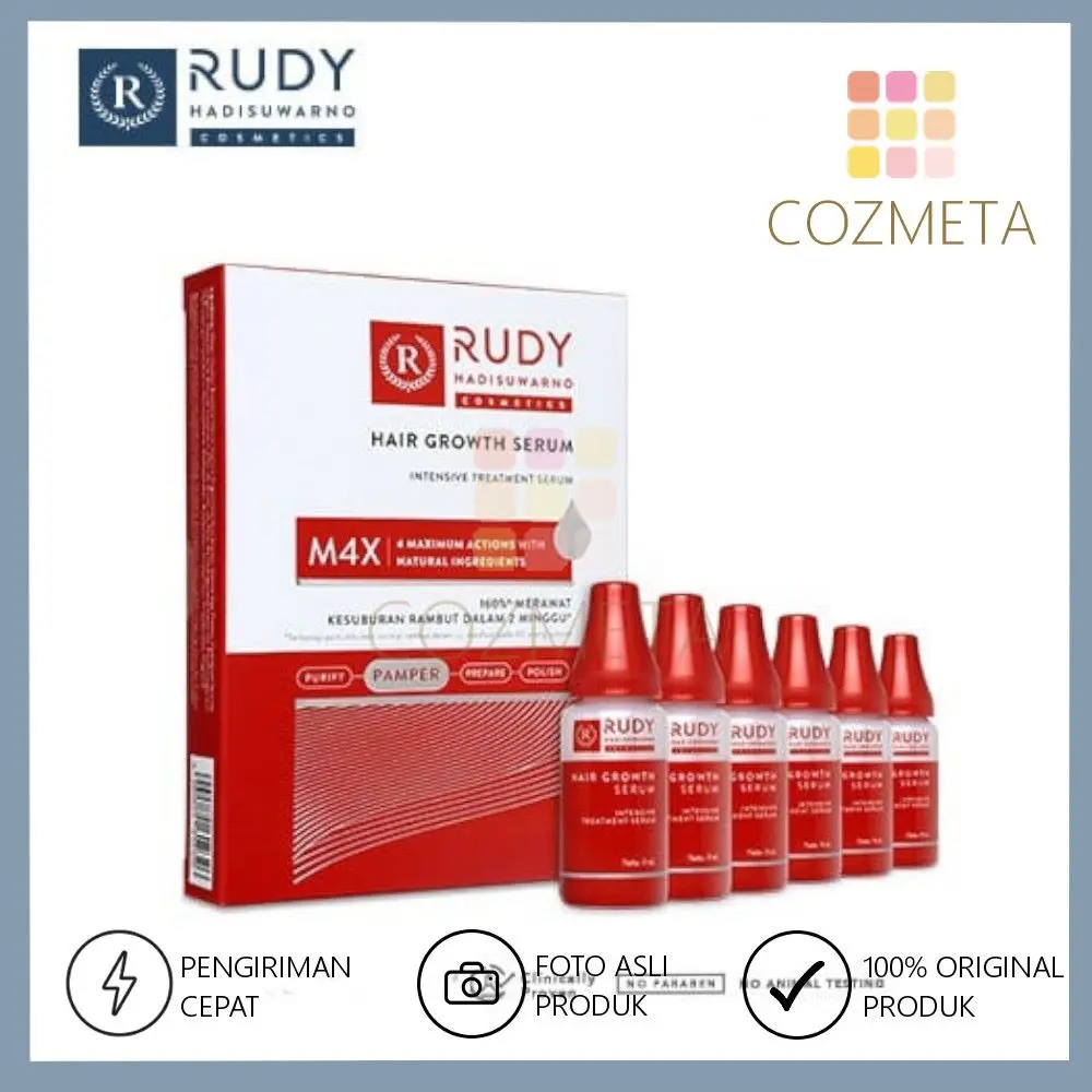 Rudy Hadisuwarno Hair Growth Serum 6x9ml Serum Penumbuh Rambut