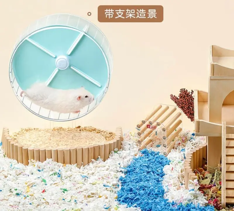 Đồ chơi Hamster: Wheel kẹo ngọt YEE kèm đế mika 26Cm 3