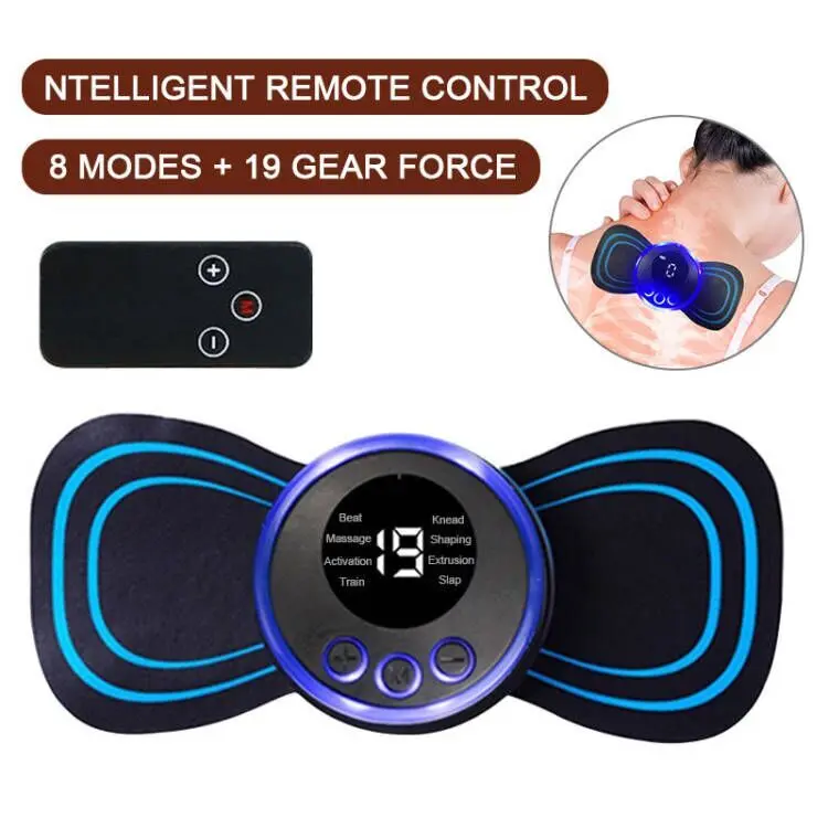 Pengurut Leher Elektrik, Teknologi EMS, Tampalan Urut Vertebra Serviks, untuk Melegakan Sakit Otot dan Relaksasi Bahu, Pengurut Leher Mudah Alih Urutan