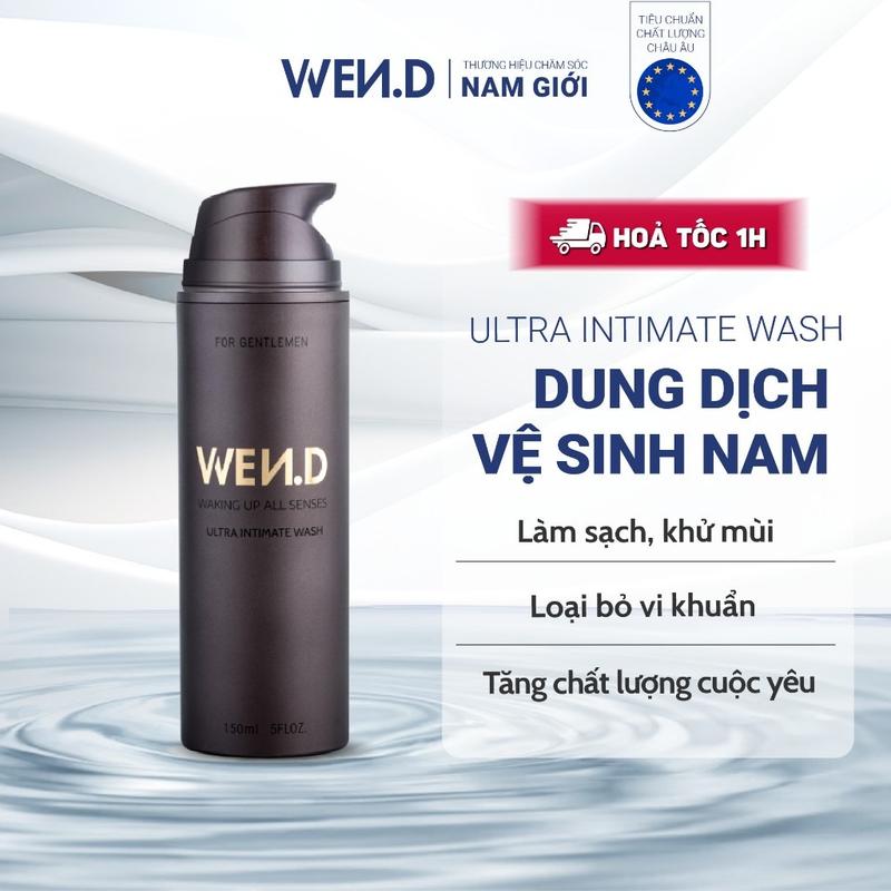 Combo Dung dịch vệ sinh nam nước hoa cao cấp WEND 150ml, công nghệ tạo bọt Nano bạc 20nm sạch sâu loại bỏ vi khuẩn vùng kín