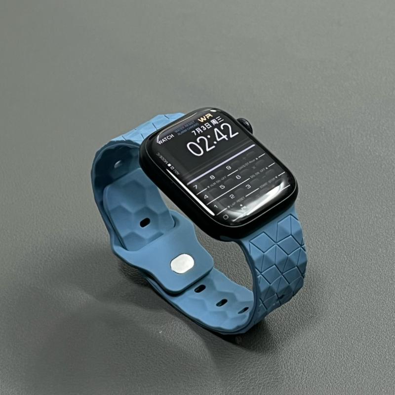 Product Introduction of Sport Silicone for Apple watch ultra 2 band 49mm 46mm 44mm 40mm 45mm 42mm 41mm football pattern bracelet iWatch series 10 9 8 7 6 5 se strap 3