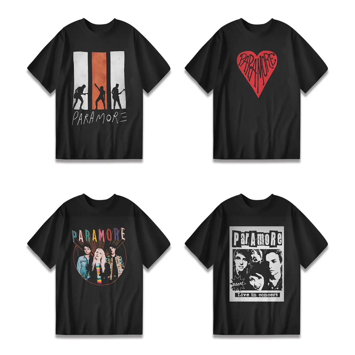 PARAMORE | BAJU KAOS REGULER GRAPHIC DISTRO MUSIK BAND ROCK ALTERNATIF | Unisex Cotton 24s Casual