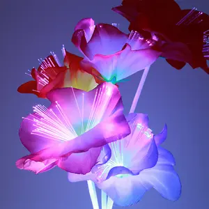 Lampu Tidur Warna Warni BUNGA HIAS LAMPU POT Lampu Tidur Bunga Tangkai Kelapo kelip Warna Lampu