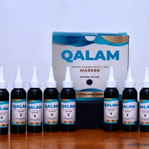 Tinta spidol whiteboard Qalam refill tinta spidol 100ml isi 10 isi ulang tinta Hitam Toner