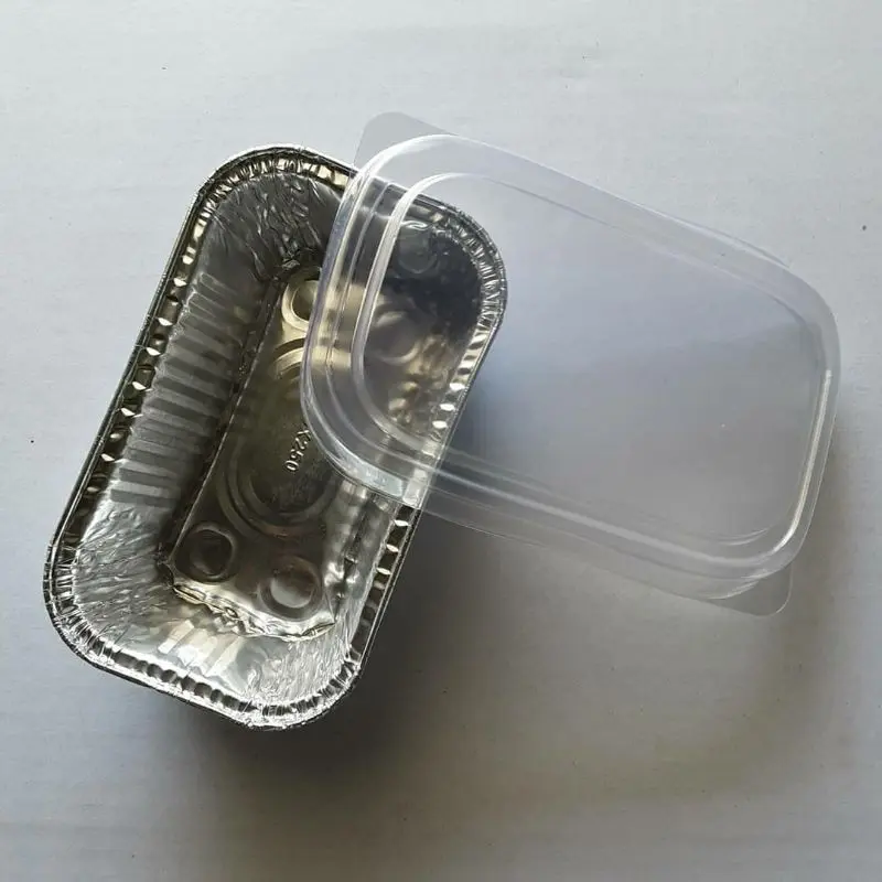 10pcs OX250 Alutray persegi panjang - Alumunium foil cup