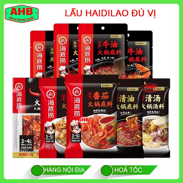[HOT] Gia Vị  Lẩu Haidilao Đủ Vị Tê Cay, Không Cay, Gia Vị Trung Quốc
