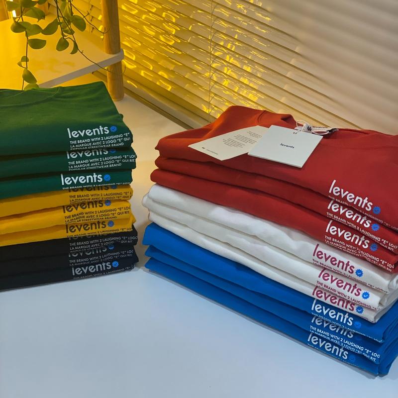 Áo Thun LEVENTS POPULAR LOGO 2.0 TEE 6 màu Cổ Tròn Top Menswear Nam