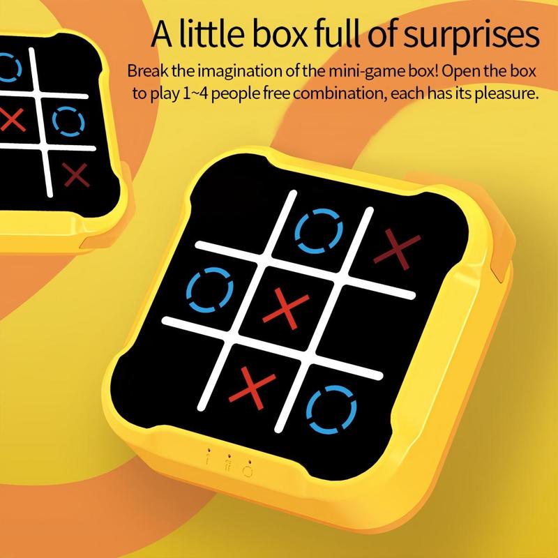 Product Introduction of Tic Tac Toe Game, 1 Count Portable Electronic Tic Tac Toe Board Game, Educational Chess Board Game for Teenagers & Adults 3