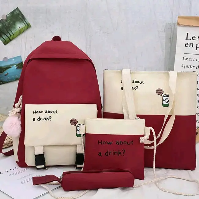 Tas Ransel backpack fashions wanita korea stylish 4in1 terlaris